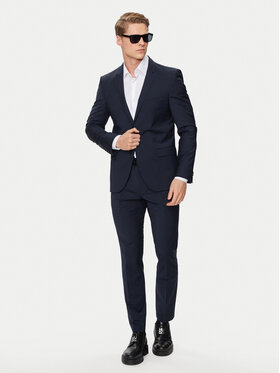 HUGO Hugo Öltöny 50450994 Sötétkék Extra Slim Fit