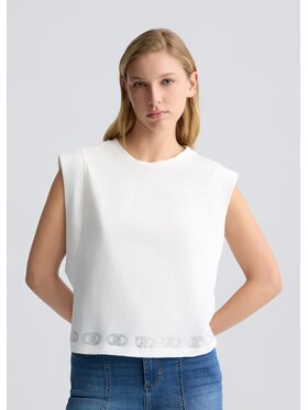 Liu Jo Liu Jo T-Shirt TA5272J630810105 Biały Regular Fit