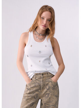Liu Jo Liu Jo Top WF6408J4822L9373 Bianco Regular Fit