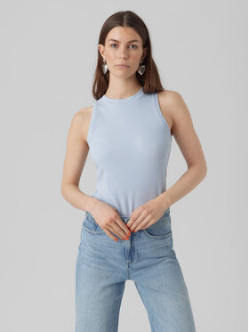 Vero Moda Vero Moda Top 10275519 Niebieski Slim Fit