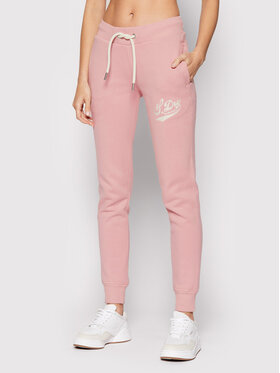 Superdry Superdry Spodnji del trenirke Pride In Craft W7010557A Roza Regular Fit