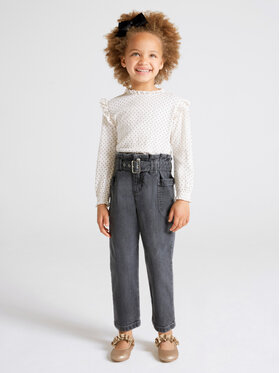 Mayoral Mayoral Jeansy 4506 Szary Regular Fit