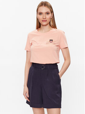 Gant Gant Тишърт Archive Shield 4200417 Оранжев Regular Fit