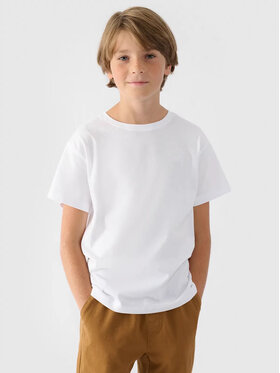 4F 4F Tričko 4FJWMM00TTSHM2330-10S Biela Standard Fit