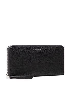 Calvin Klein Calvin Klein Duży Portfel Damski Soft Neat Z/A Wallet Lg K60K607177 Czarny
