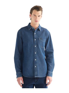 Wrangler Wrangler Koszula 112386941 Niebieski Regular Fit