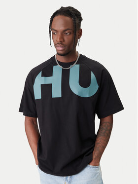 HUGO HUGO T-krekls Nalftee 50552485 Melns Loose Fit