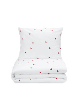 White pocket White pocket Komplet pościeli satynowa Biały