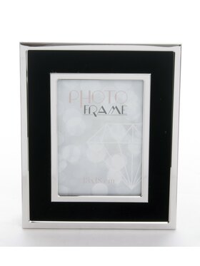 MIAhome MIAhome Ramka na zdjęcia srebrno-czarna 27x22 cm SILVINA Czarny