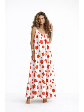 LilaLou LilaLou Letné šaty Gypsy Biela Oversize
