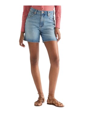 Wrangler Wrangler Szorty jeansowe COWBOY SHORT 5 INCH Niebieski Slim Fit