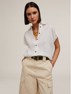 Motivi Motivi Camicia 5227W000473N011 Bianco Regular Fit