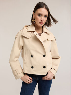 Motivi Motivi Cappotto invernale R015Q001141N002 Crema Regular Fit