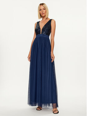Rinascimento Rinascimento Abendkleid CFC0115187003 Dunkelblau Regular Fit