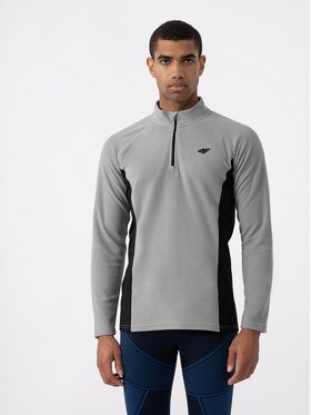4F 4F Termoaktyvus apatinis trikotažas, viršus 4FAW23UFLEM035 Pilka Slim Fit