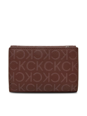 Calvin Klein Majhna ženska Denarnica Ck Daily Sm Trifold_Mono K60K612684 Bordo Rdeča