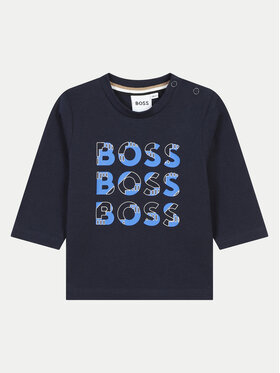 BOSS Boss Bluse J51291 S Dunkelblau Regular Fit