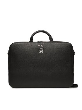 Tommy Hilfiger Tommy Hilfiger Taška na laptop Emblem AW0AW14869 Čierna