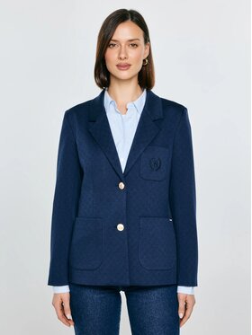 BIG STAR BIG STAR Marynarka NORBIA_403_130 Granatowy Slim Fit