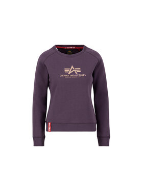 Alpha Industries Alpha Industries Bluza New Basic Sweatshirt Women Fioletowy Regular Fit