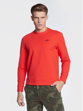 Aeronautica Militare Aeronautica Militare Majica dugih rukava 222FE1710F439 Crvena Regular Fit