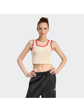 adidas adidas Top 159345 Beżowy Slim Fit