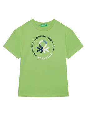 United Colors Of Benetton United Colors Of Benetton T-Shirt 3I1XC10N3 Zielony Regular Fit