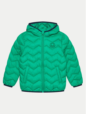 United Colors Of Benetton United Colors Of Benetton Geacă de iarnă 2TWDGN02V Verde Regular Fit