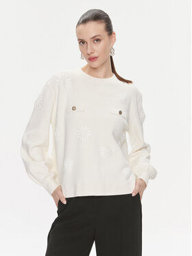 TWINSET TWINSET Džemper 241TP3090 Écru Loose Fit