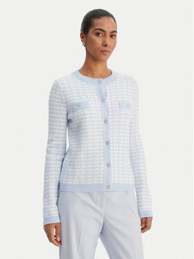 Morgan Morgan Pletena jopica 261-MIRES Svetlo modra Slim Fit