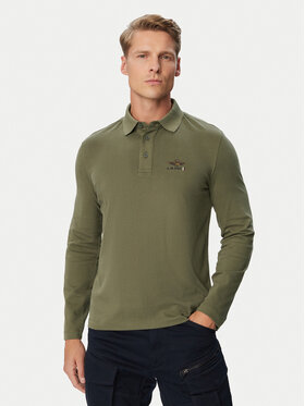 Aeronautica Militare Aeronautica Militare Polo 262PO1947UJ00703 Tumši zaļa Regular Fit