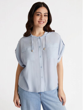 Fiorella Rubino Fiorella Rubino Camicia 5052T001280N004 Turchese Boxy Fit