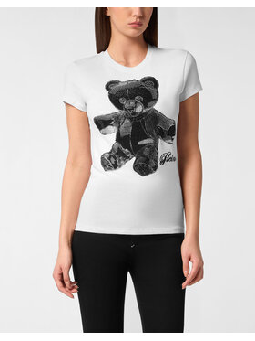 PHILIPP PLEIN PHILIPP PLEIN T-Shirt 27377 Biały Skin Tight Fit