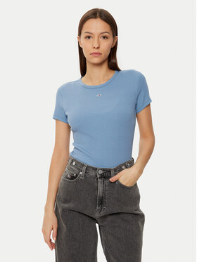 Tommy Jeans Tommy Jeans Tricou Essential DW0DW17383 Albastru Slim Fit