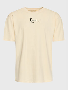 Karl Kani Karl Kani T-shirt Small Signature 6034673 Beige Regular Fit