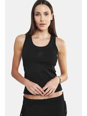 MANDRAGORA MANDRAGORA Top Karo Czarny Flexible Fit