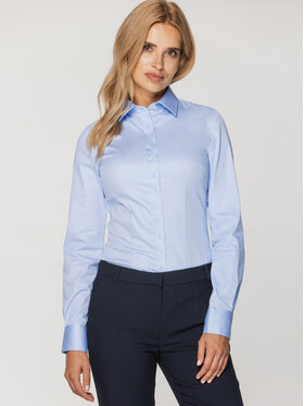 Willsoor Willsoor Koszula 60133 Niebieski Slim Fit