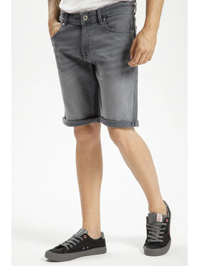 Cross Jeans Cross Jeans Szorty jeansowe A 565-400 Szary Regular Fit
