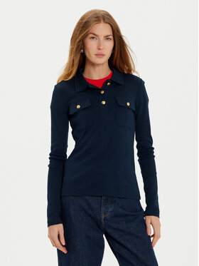 Tommy Hilfiger Tommy Hilfiger Polokošile WW0WW45308 Tmavomodrá Slim Fit