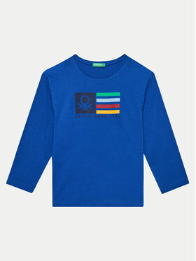United Colors Of Benetton United Colors Of Benetton Blusa 3I1XG10F2 Blu Regular Fit