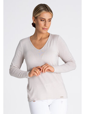 FIGL FIGLFIGL Blusa M980 Beige Regular Fit