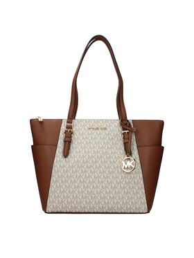 Michael Kors Michael Kors Torebka Beige Leather Shoulder Beżowy
