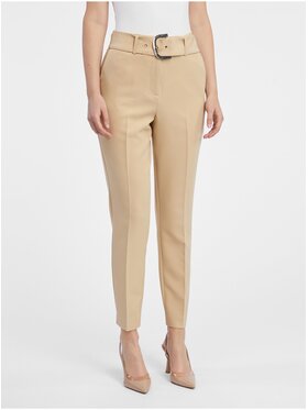 Orsay Orsay Spodnie damskie 390317082000__36 Beżowy Regular Fit