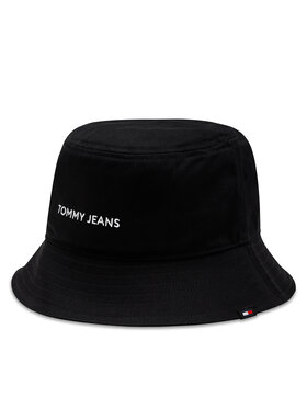 Tommy Hilfiger Tommy Hilfiger Klobúk Tjw Linear Logo Bucket Hat AW0AW15844 Čierna