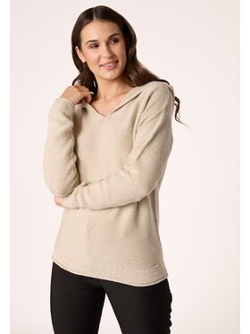 QUIOSQUE QUIOSQUE Sweter QUIOSQUE 6OB001104 Beżowy Regular Fit