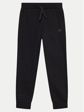 4F 4F Долнище анцуг 4FJWMM00TTROM0811 Черен Regular Fit