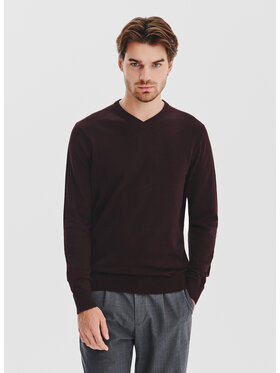 Pako Lorente Pako Lorente Sweter P25WB-2X-027 Brązowy Classic Fit