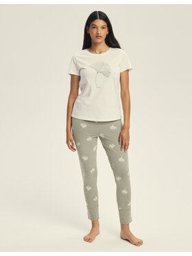 Esotiq Esotiq Piżama 43835 Zielony Regular Fit