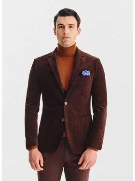 Pako Lorente Pako Lorente Marynarka P25WF-3X-022 Brązowy Slim Fit