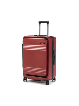 National Geographic National Geographic Közepes keményfedelű bőrönd Lodge N165HA.60.56 Piros